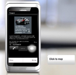 NAVTEQ LocationPoint™ genera una percentuale elevata di click-through per la campagna pubblicitaria mobile di Peugeot