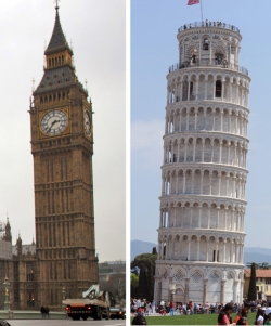 Il Big Ben? Pende come la Torre di Pisa