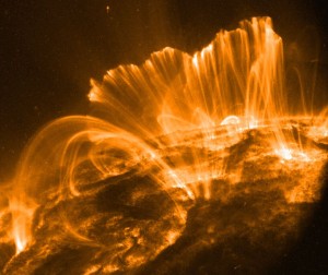 Tempesta solare su Marte