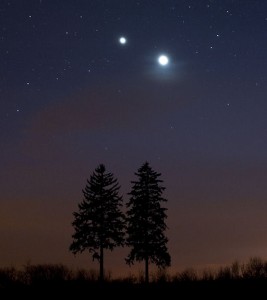 Naso all’insù. Venere e Giove offrono spettacolo